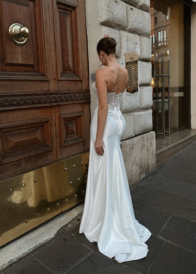 LEONA- biała suknia SZYCIE NA MIARĘ