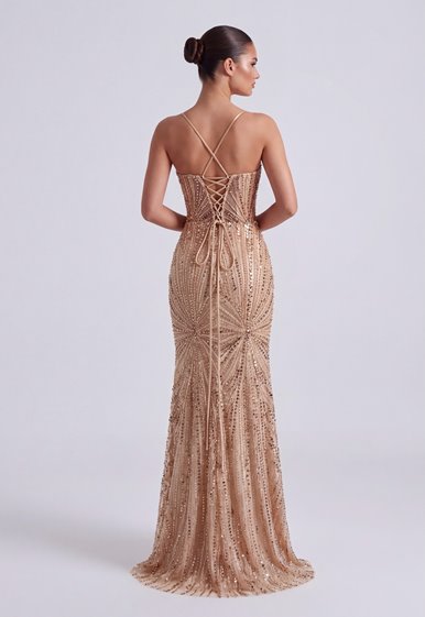 VANESSA- zdobiona suknia maxi PRE-ORDER