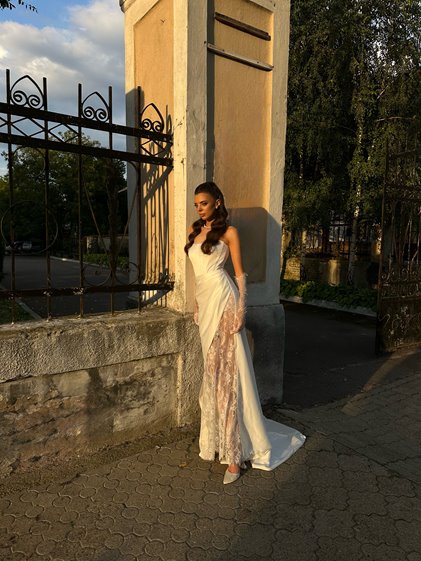 LARA- biała suknia SZYCIE NA MIARĘ