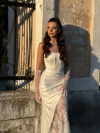 LARA- biała suknia SZYCIE NA MIARĘ