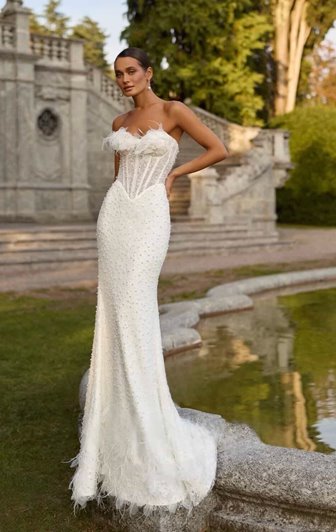 HIACYNTA- biała suknia SZYCIE NA MIARĘ