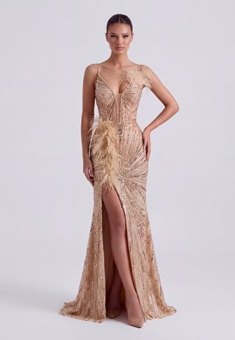 VANESSA- zdobiona suknia maxi PRE-ORDER