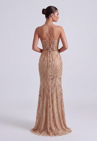 VANESSA- zdobiona suknia maxi PRE-ORDER